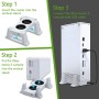 Mcbazel Ventilador para soporte de enfriamiento Xbox Series S con indicador LED / dos puertos USB (solo para Xbox Series S)
