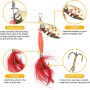 Vicloon 16 Piezas Señuelos de Pesca Kits con Ganchos Cebos Cebo de Pesca Señuelos De Cucharilla de Pesca Spinner Cebo para la