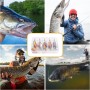 Vicloon 16 Piezas Señuelos de Pesca Kits con Ganchos Cebos Cebo de Pesca Señuelos De Cucharilla de Pesca Spinner Cebo para la