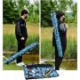 Bolsas para Aparejos de Pesca 146cm con cinturón de Hombro Bolsas de Pesca con Cremallera Lateral Impermeable Espesado Camuflaje