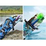 Bolsas para Aparejos de Pesca 146cm con cinturón de Hombro Bolsas de Pesca con Cremallera Lateral Impermeable Espesado Camuflaje