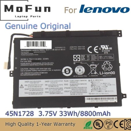 Nueva batería Original para ordenador portátil 45N1728 3,75 V 33Wh par