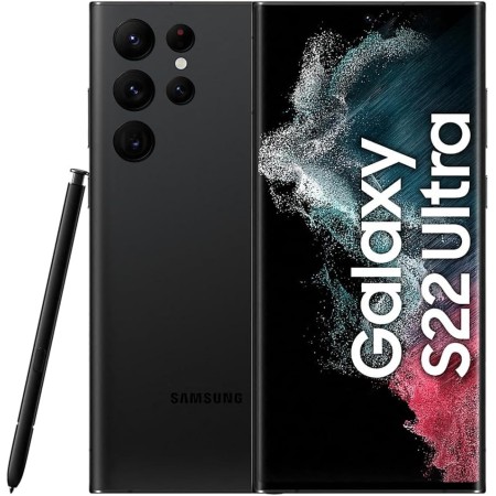 SAMSUNG Galaxy S22 Ultra 5G Teléfono Móvil 256GB SIM Libre Android Smartphone Borgoña