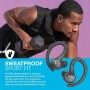 JLab Go Air Sport+ – Wireless Sports Bluetooth Headphones – 35+ Hours Autonomy, IP55 Sweat Resistant, Graphite