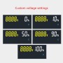 Monitores de batería de 12 V, 24 V, 36 V, 48 V, 60 V, 72 V, probador de batería, pantalla digital, capacidad de la batería