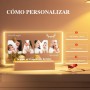 Greatminer Regalo Personalizado Mama - Regalo Día de la Madre, Marco de Fotos Mamá, Base con Iluminación Opcional, Regalos