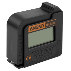 AXFEE Comprobador de Pilas, Probador Universal de Batería, Comprobador de Batería Doméstica, 168Max Comprobador de Pilas de