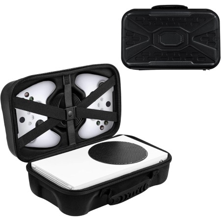 Mcbazel Funda rígida de Transporte para Xbox Series S, Bolsa de Almacenamiento para Consola Xbox Series S, Mando inalámbrico y