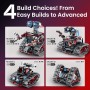 Sillbird Technic Robot Transformable Controlado por App, Robótico 4en1 a Control Remoto, Juguetes de Construcción con