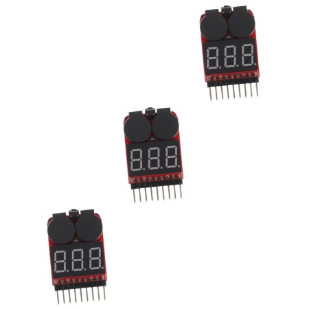 DOITOOL 3 Piezas Probador De Batería Electricidad Alternador Enchufar Circuito No Prueba Alarma De Zumbador De Bajo Voltaje