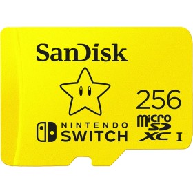 SanDisk Nintendo Tarjeta Micro SDXC 256 GB para Nintendo Switch consoles, hasta 100 MB/s Edición Super Mario Star, Añade de