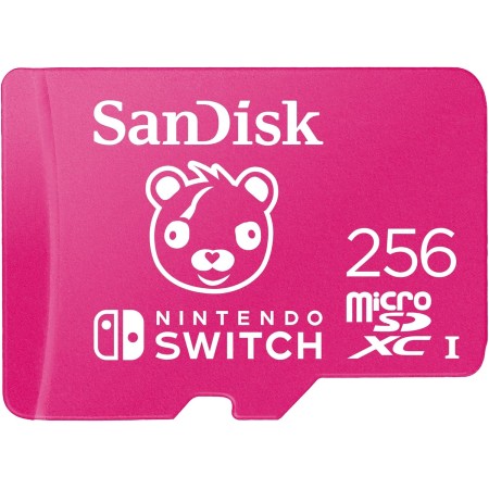 SanDisk Nintendo Tarjeta Micro SDXC 256 GB para Nintendo Switch consoles, hasta 100 MB/s Edición Super Mario Star, Añade de