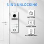Cableado Apartamento Video Portero Sistema 2 Unidades 10 Pulgadas Monitor Táctil Inalámbrico WiFi Video Timbre Sistema,Video