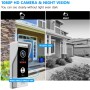 Intercomunicador de video portero con cable para apartamento con cámara de timbre de 1080P, monitor de 10 pulgadas,TUYA WiFi
