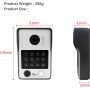 Videoportero con cable Sistema de intercomunicación de apartamentos,Monitor táctil de 10 pulgadas,Cámara HD 1080P Timbre,Huella