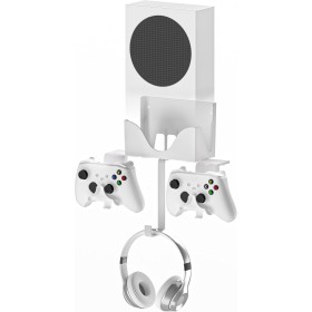 Hosanwell Soporte Pared para Xbox Series S, Montaje Pared para Consola, Controlador y Auriculares, Soporte Sólido con Tornillos