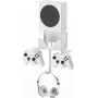 Hosanwell Soporte Pared para Xbox Series S, Montaje Pared para Consola, Controlador y Auriculares, Soporte Sólido con Tornillos