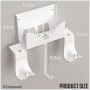 Hosanwell Soporte Pared para Xbox Series S, Montaje Pared para Consola, Controlador y Auriculares, Soporte Sólido con Tornillos