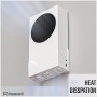 Hosanwell Soporte Pared para Xbox Series S, Montaje Pared para Consola, Controlador y Auriculares, Soporte Sólido con Tornillos