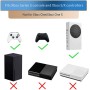Hosanwell Soporte Pared para Xbox Series S, Montaje Pared para Consola, Controlador y Auriculares, Soporte Sólido con Tornillos