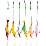 Camarón Biónico Luminoso Señuelo de Pesca Artificial, Pesca con Anzuelos Afilados para Cañas de Cebo, de Roca, de Mar, de Mano,