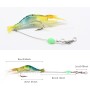 Camarón Biónico Luminoso Señuelo de Pesca Artificial, Pesca con Anzuelos Afilados para Cañas de Cebo, de Roca, de Mar, de Mano,
