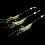 Camarón Biónico Luminoso Señuelo de Pesca Artificial, Pesca con Anzuelos Afilados para Cañas de Cebo, de Roca, de Mar, de Mano,