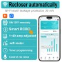 TONGOU Restart - Interruptor diferencial Wi-Fi con reencendido y pantalla - 1-40 A, 30 mA tipo A - Aplicación Tuya con