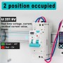 TONGOU Restart - Interruptor diferencial Wi-Fi con reencendido y pantalla - 1-40 A, 30 mA tipo A - Aplicación Tuya con