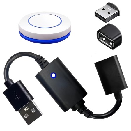 WIYETY Interruptor USB: mando a distancia USB, interruptor de control remoto, luz nocturna de 5 V, ventilador de luz LED,