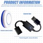 WIYETY Interruptor USB: mando a distancia USB, interruptor de control remoto, luz nocturna de 5 V, ventilador de luz LED,