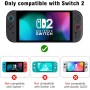 Lmcpa Funda Protectora Transparente Acoplable Compatible con Nintendo Switch 2 2025,Antiarañazos,Carcasa Rígida de PC para