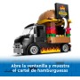 LEGO City Camión Hamburguesería, Food Truck de Juguete, Regalo para Niños y Niñas de 5 Años o Más, Juego Imaginativo con