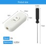 ZMDMAH 2 lámparas de interruptor, interruptor de cable de 2 – 3 pines, interruptor intermedio, interruptor basculante de 250 V,