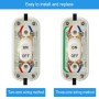 ZMDMAH 2 lámparas de interruptor, interruptor de cable de 2 – 3 pines, interruptor intermedio, interruptor basculante de 250 V,