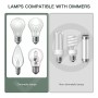 TECHZOCO Potenciómetro regulador de luz con Interruptor, Dimmer LED, Interruptor regulador intensidad, Atenuador de luz, Apto