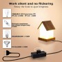 TECHZOCO Potenciómetro regulador de luz con Interruptor, Dimmer LED, Interruptor regulador intensidad, Atenuador de luz, Apto
