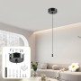 WUISOLQP Interruptor de luz cromado para cuarto de baño, interruptor de cuerda de tracción con cordón, 150 cm, herramienta de