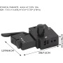 Fozriybefy FA2-6/1BEK SPST Interruptor del boton del disparador herramienta electrica de bloqueo Negro