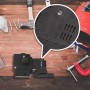Fozriybefy FA2-6/1BEK SPST Interruptor del boton del disparador herramienta electrica de bloqueo Negro