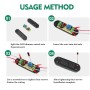 Atenuador de Luz LED 3-100W, Dimmer Controller LED 220V-240V, Interruptor regulador intensidad, para Incandescentes, Halógenas
