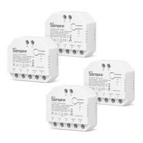 SONOFF Power Metering Smart Switch，Interruptor Inteligente para Persianas y Garaje, 2 Canales-Interruptor WiFi del Medidor de