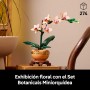 LEGO Botanical Miniorquídea, Orquídea Flor y Planta Artificial para Decoración del Hogar y Salón, Maqueta para Construir para