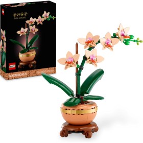 LEGO Botanical Miniorquídea, Orquídea Flor y Planta Artificial para Decoración del Hogar y Salón, Maqueta para Construir para