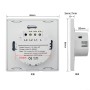 HOHOVYVY Interruptor de luz regulable, interruptor táctil doble para lámpara LED/bombilla de 2 vías, interruptor táctil de 1 vía