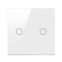 HOHOVYVY Interruptor de luz regulable, interruptor táctil doble para lámpara LED/bombilla de 2 vías, interruptor táctil de 1 vía