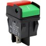 Huudngeje Interruptores de Botón Eléctricos Industriales, Botón Pulsador HY52 para Interruptor de Dispositivo Mecánico 4 con Luz