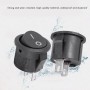 yasoe 5 x Interruptor Basculante Redondo On/Off SPST CA 6A/125V 3A/250V - Negro