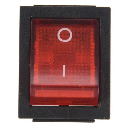 Duendhd Luz Roja 4 Pin DPST ON/Off Interruptor Basculante 15A/250V 20A/125V 28x22mm