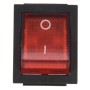 Duendhd Luz Roja 4 Pin DPST ON/Off Interruptor Basculante 15A/250V 20A/125V 28x22mm